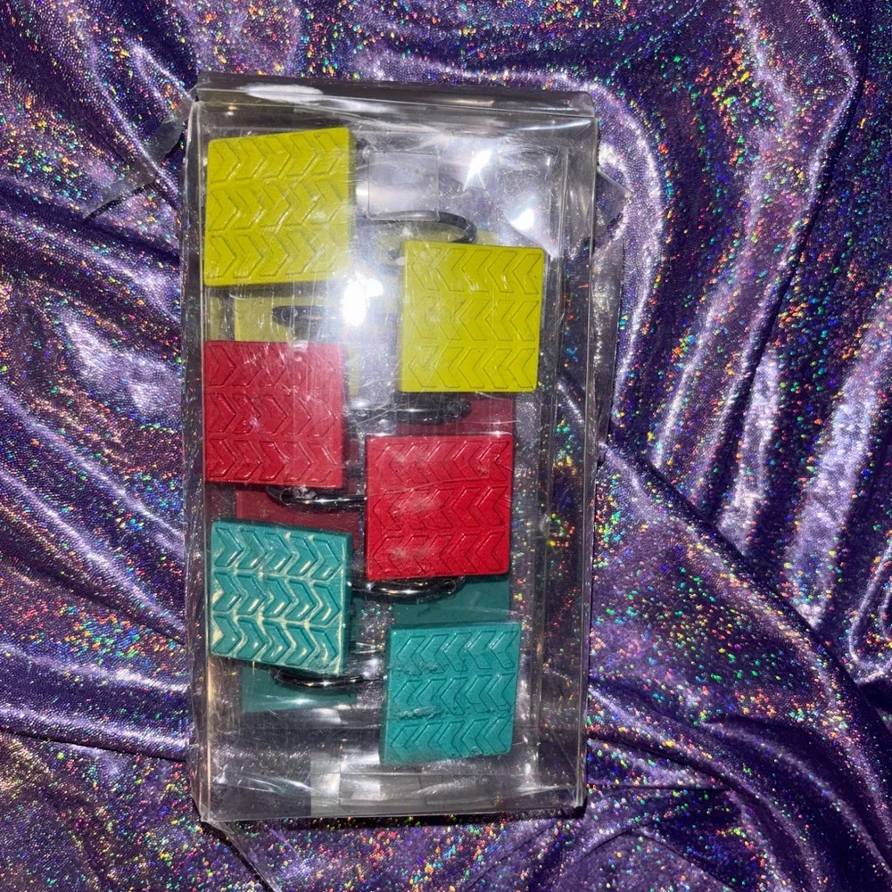 Multi color Block Shower Hooks